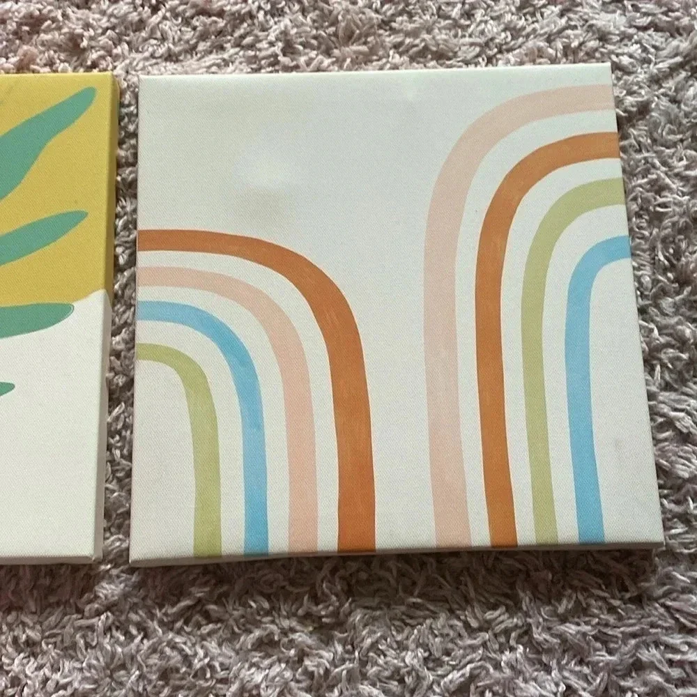 Boho Minimalist unframed canvas set